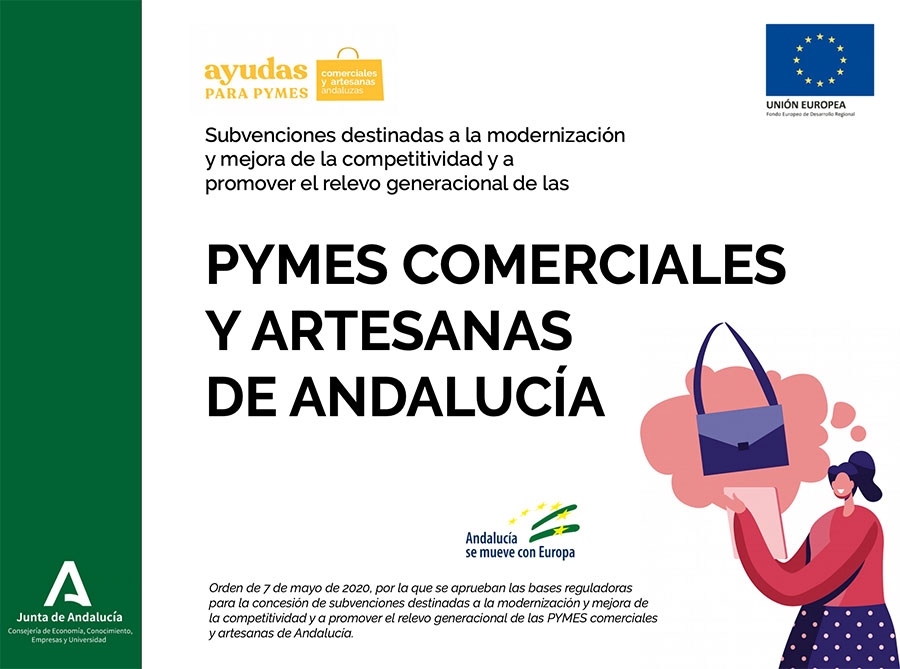 CONVOCATORIA DE SUBVENCIÓN MODERNIZACIÓN PYMES COMERCIALES Y ARTESANAS DE ANDALUCÍA.